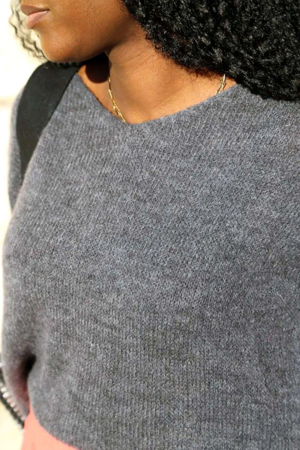 Store Pull Gris Elise Femmes Pull