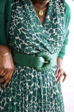 Store Robe Longue Vert Eva Femmes Robe