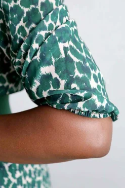 Store Robe Longue Vert Eva Femmes Robe