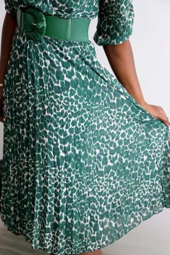 Store Robe Longue Vert Eva Femmes Robe