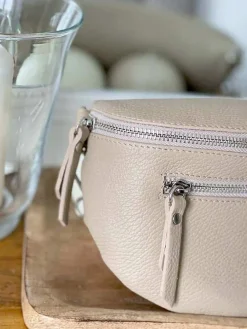 Best Sale Sac Banane Beige Ecru Chelby Femmes Sac Banane