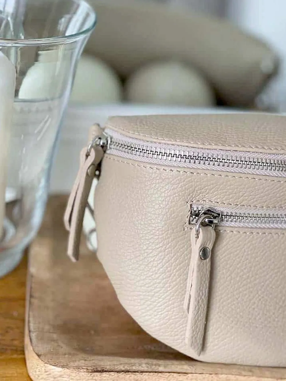 Best Sale Sac Banane Beige Ecru Chelby Femmes Sac Banane