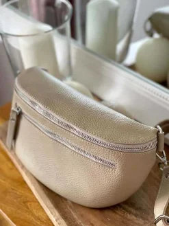 Best Sale Sac Banane Beige Ecru Chelby Femmes Sac Banane