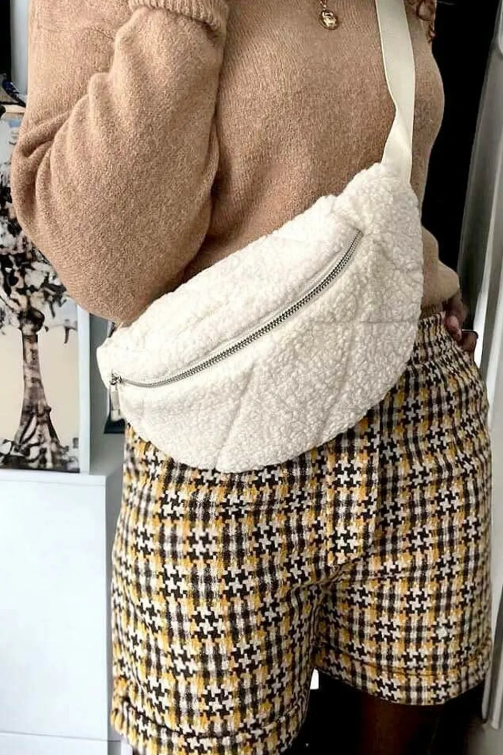Fashion Sac Banane Beige Solvig Femmes Sac Banane