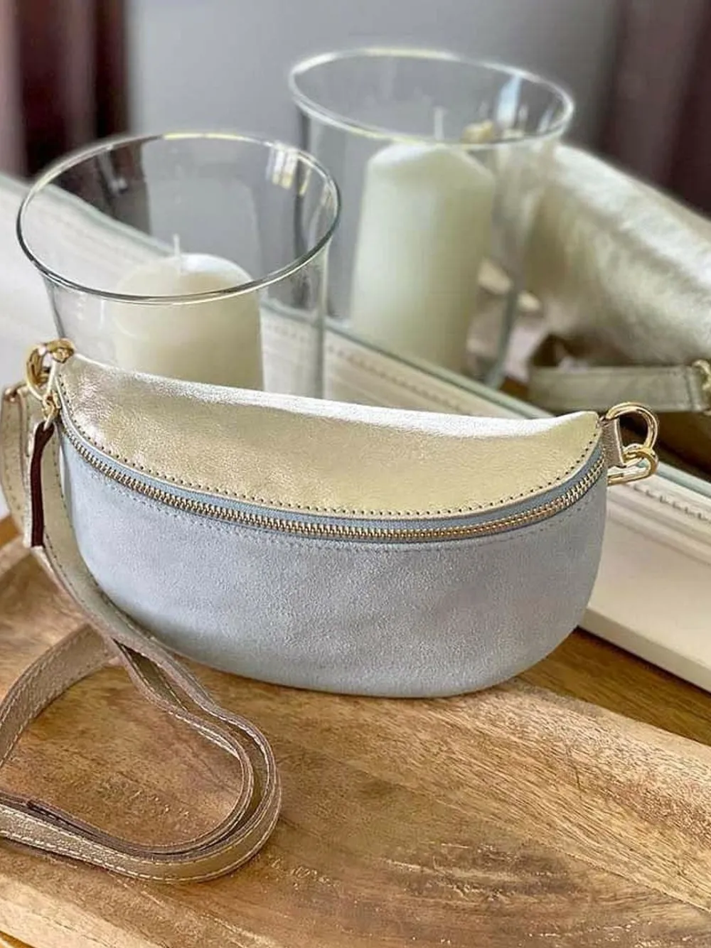 Shop Sac Banane Bleu Ciel Vaelle Femmes Sac Banane