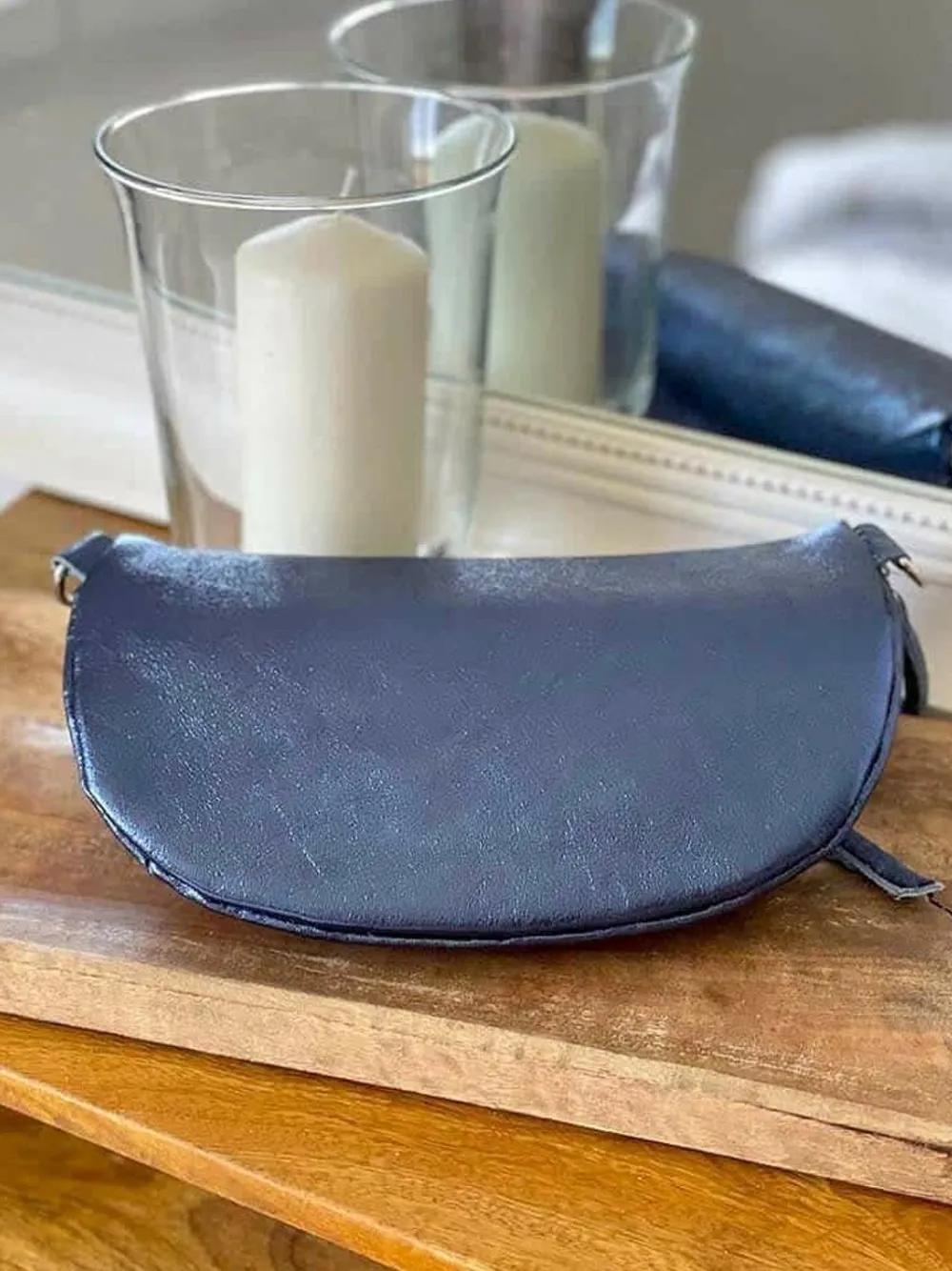 New Sac Banane Bleu Marine June Femmes Sac Banane