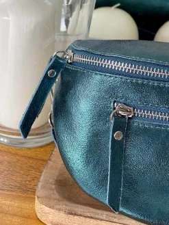 Best Sale Sac Banane Bleu Petrole June Femmes Sac Banane