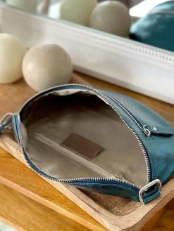 Best Sale Sac Banane Bleu Petrole June Femmes Sac Banane