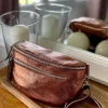 New Sac Banane Marron Cuivre June Femmes Sac Banane