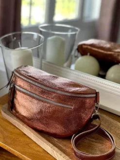 New Sac Banane Marron Cuivre June Femmes Sac Banane