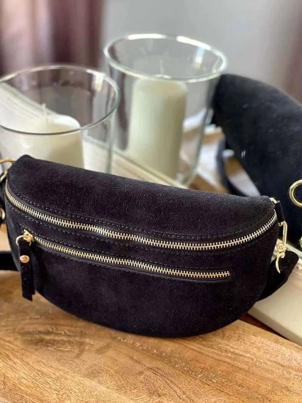 Fashion Sac Banane Noir Dana Femmes Sac Banane
