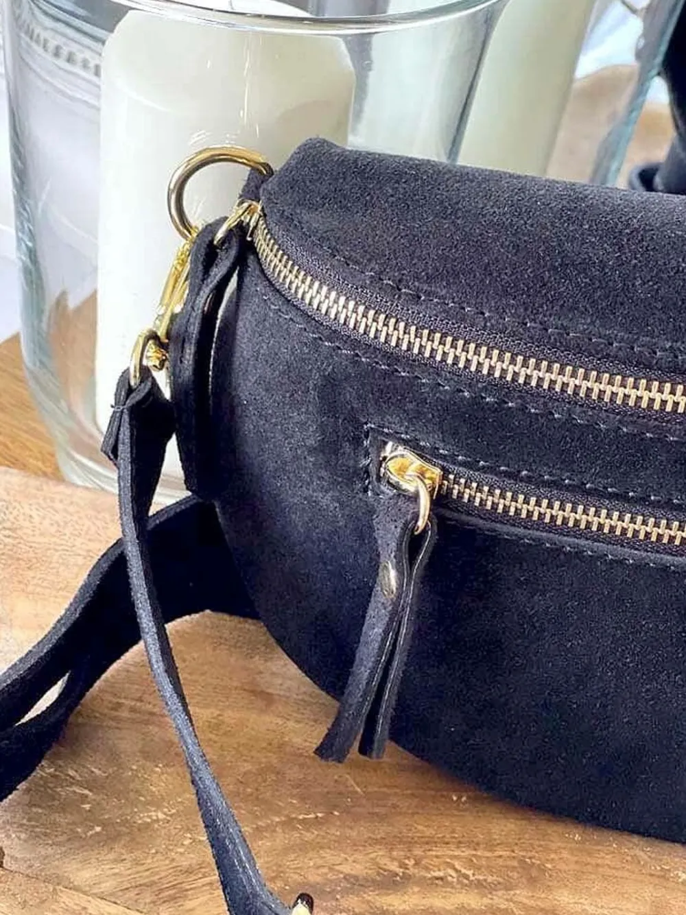 Fashion Sac Banane Noir Dana Femmes Sac Banane