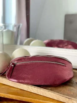 Fashion Sac Banane Rouge Bordeaux June Femmes Sac Banane