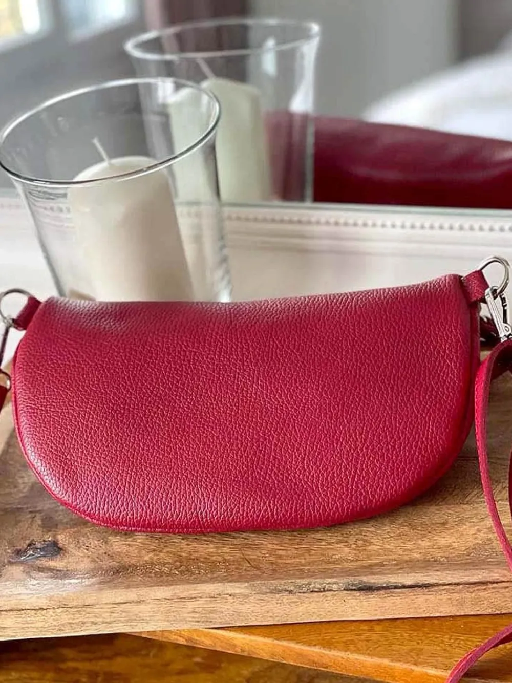 Shop Sac Banane Rouge Cerise Chelby Femmes Sac Banane