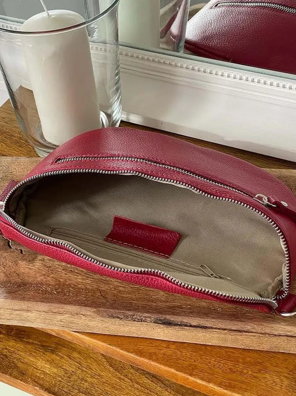 Shop Sac Banane Rouge Cerise Chelby Femmes Sac Banane