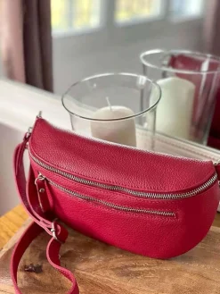 Shop Sac Banane Rouge Cerise Chelby Femmes Sac Banane