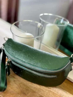 Best Sale Sac Banane Vert Emeraude Irise June Femmes Sac Banane