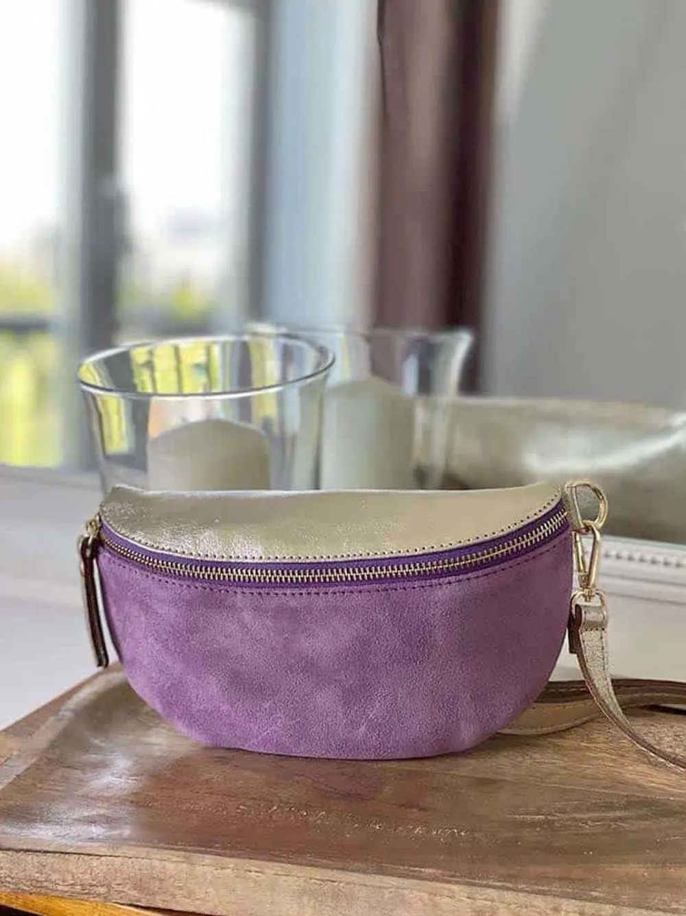 Fashion Sac Banane Violet Lilas Vaelle Femmes Sac Banane