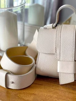 Best Sale Sac Beige Ecru Drixy Femmes Sac Porte Epaule Avec Sangle