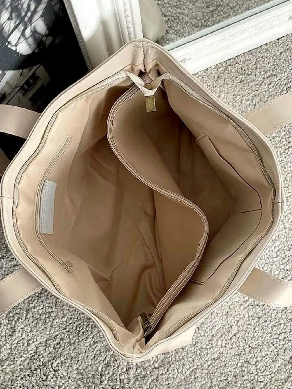 New Sac Beige Noemie Femmes Sac Format A4 Et +