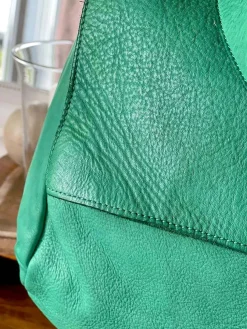 Fashion Sac Besace Cuir Vert Pomme Ninon Femmes Sac Format A4 Et +