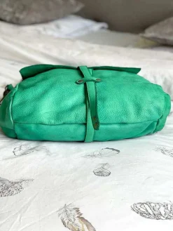Fashion Sac Besace Cuir Vert Pomme Ninon Femmes Sac Format A4 Et +