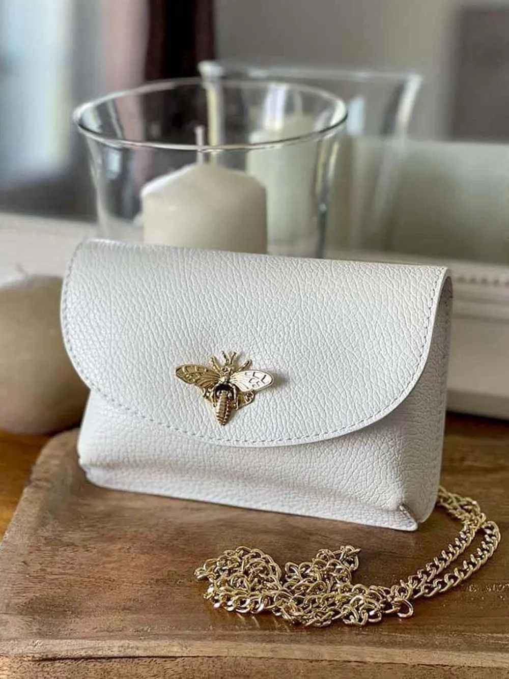 Fashion Sac Blanc Ilona Femmes Sac Porte Epaule Avec Sangle
