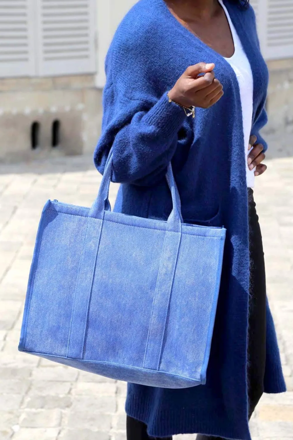 New Sac Bleu Miranda Femmes Sac Format A4 Et +