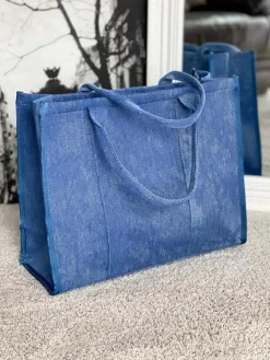 New Sac Bleu Miranda Femmes Sac Format A4 Et +