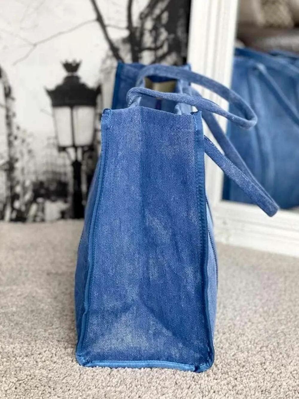 New Sac Bleu Miranda Femmes Sac Format A4 Et +