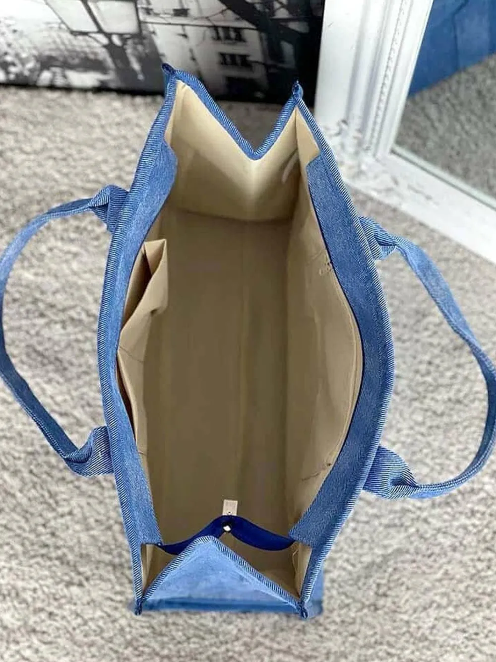 New Sac Bleu Miranda Femmes Sac Format A4 Et +