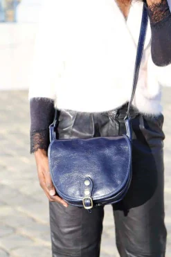 Best Sac Bleu Petit Stefania Femmes Sac Porte Epaule Avec Sangle