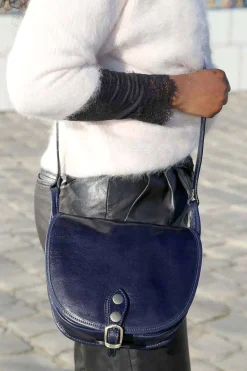 Best Sac Bleu Petit Stefania Femmes Sac Porte Epaule Avec Sangle