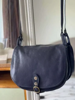 Store Sac Bleu Stefania Femmes Sac Porte Epaule Avec Sangle