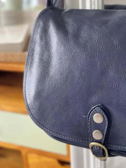 Store Sac Bleu Stefania Femmes Sac Porte Epaule Avec Sangle