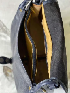 Store Sac Bleu Stefania Femmes Sac Porte Epaule Avec Sangle