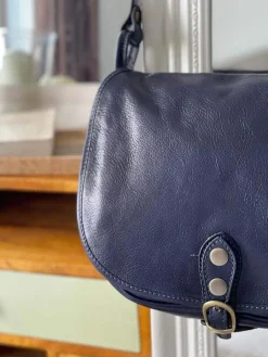 Store Sac Bleu Stefania Femmes Sac Porte Epaule Avec Sangle