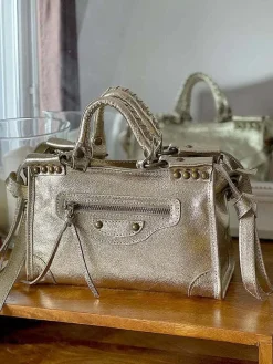 Shop Sac Dore Or Fabiola Femmes Sac Porte Epaule Avec Sangle
