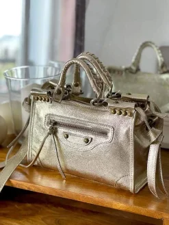 Shop Sac Dore Or Fabiola Femmes Sac Porte Epaule Avec Sangle