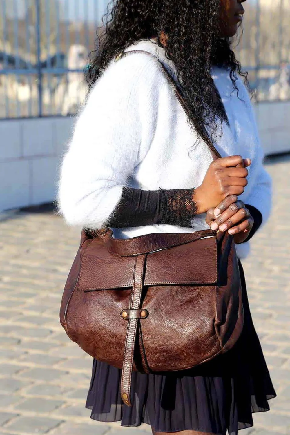 Cheap Sac Marron Cafe Ninon Femmes Sac Format A4 Et +