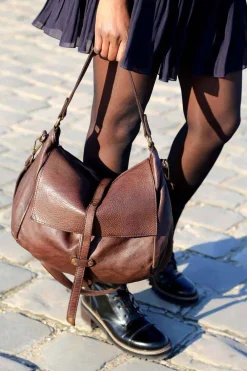 Cheap Sac Marron Cafe Ninon Femmes Sac Format A4 Et +