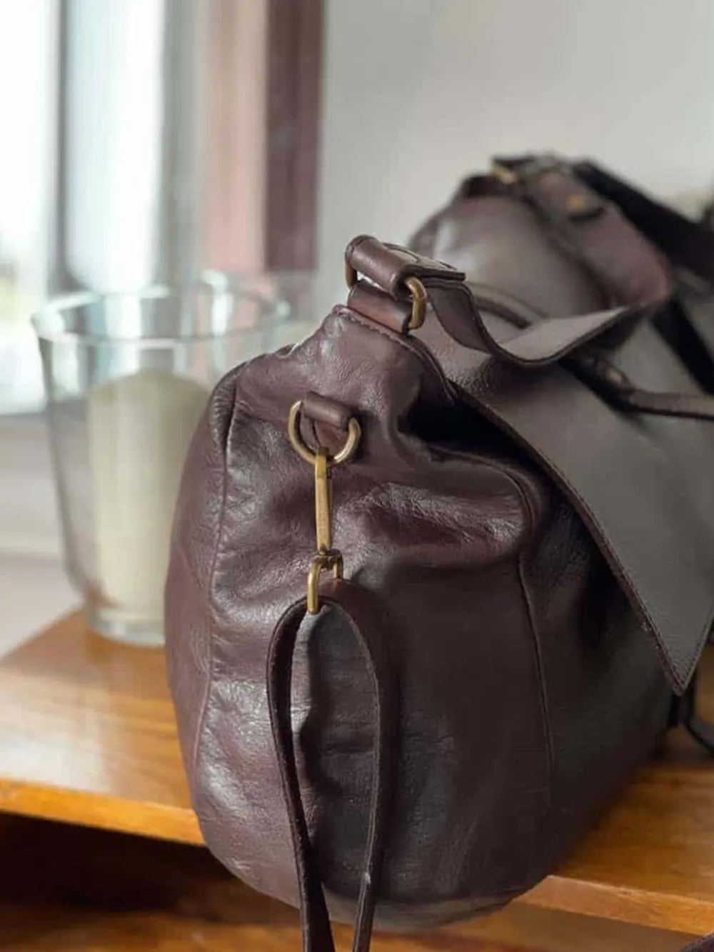 Cheap Sac Marron Cafe Ninon Femmes Sac Format A4 Et +