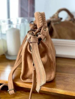 Hot Sac Marron Camel Bradie Femmes Sac Porte Epaule Avec Sangle