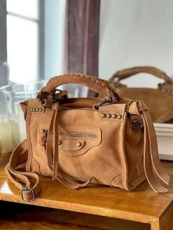 Hot Sac Marron Camel Bradie Femmes Sac Porte Epaule Avec Sangle
