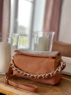 Flash Sale Sac Marron Camel Clover Femmes Sac Porte Epaule Avec Sangle