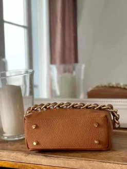 Flash Sale Sac Marron Camel Clover Femmes Sac Porte Epaule Avec Sangle