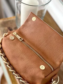 Flash Sale Sac Marron Camel Clover Femmes Sac Porte Epaule Avec Sangle