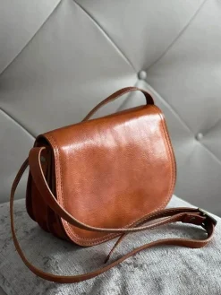 Best Sac Marron Camel Marlow Femmes Sac Porte Epaule Avec Sangle