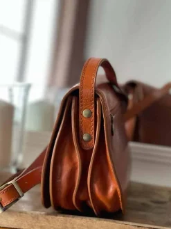 Best Sac Marron Camel Marlow Femmes Sac Porte Epaule Avec Sangle