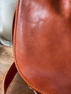 Cheap Sac Marron Camel Stefania Femmes Sac Porte Epaule Avec Sangle